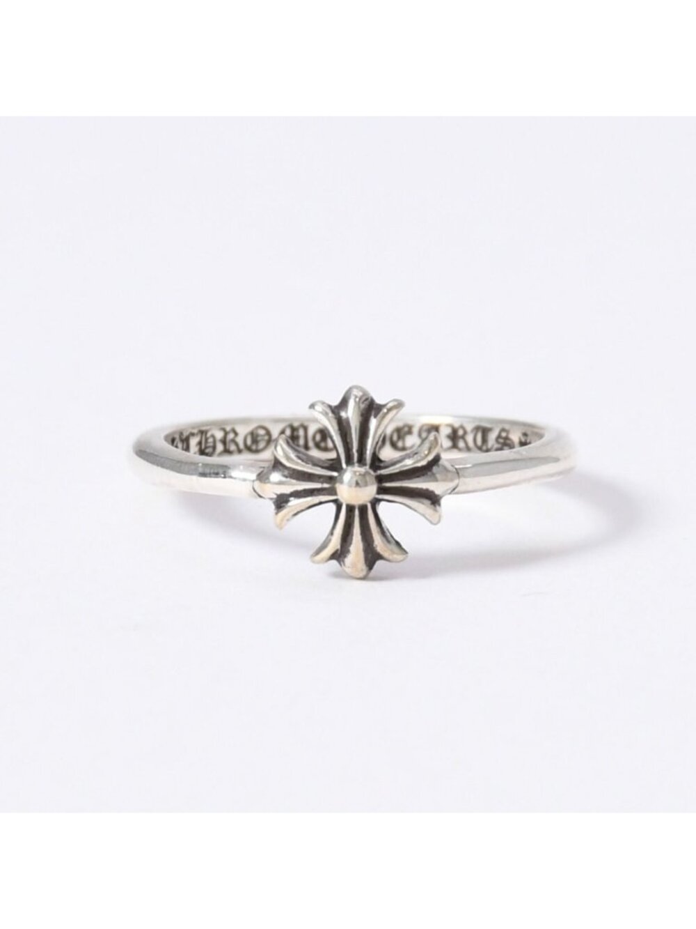Chrome Hearts Bubblegum CH Pls CH Plastic Sling Ring 925 Sterling Silver